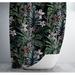 Days End Designs Dark Tropical Florals Shower Curtain Polyester | 74 H x 71 W in | Wayfair SC-DARKTROP