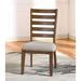 Red Barrel Studio® Burg Solid Wood Dining Chair Upholstered in Brown | 38 H x 19 W x 21 D in | Wayfair A03A012FD5D94CBF8670A0517461B724