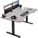 Vivo Electric 63" x 32" Stand Up Desk (DESK-KIT-1B1B Series) Wood/Metal in Gray/Black | 29 H x 63.1 W x 31.5 D in | Wayfair DESK-KIT-1B1G