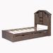 Harper Orchard Shakira Platform Bed Wood in Brown | 48.8 H x 56.1 W x 82.4 D in | Wayfair A8C50D4FCA994CE1AF9EAE3CD8A94D59