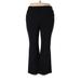 George Dress Pants - High Rise Flared Leg Boot Cut: Black Bottoms - Women's Size 18