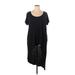 Torrid Casual Dress - Shift Scoop Neck Short sleeves: Black Print Dresses - Women's Size 3X Plus