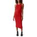 Wren Side Slit Sleeveless Body-con Midi Dress