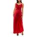 Solid Long Satin Slip Dress