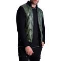 Quilted Front Zip Jacket