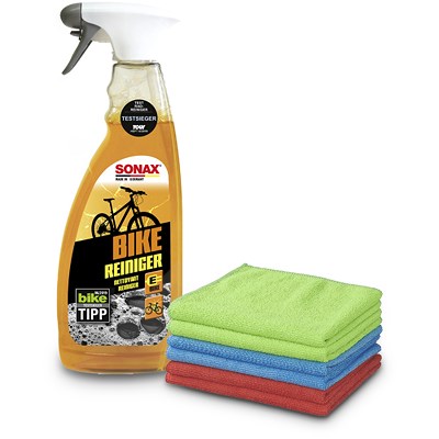 Sonax 750ml BIKE Reiniger+Microfasertuch 6-er Pack 40 x 30 cm [Hersteller-Nr. 08524000] Image