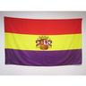 AZ FLAG Bandiera Repubblica Spagnola con Stemma 150x90cm - Bandiera Spagna REPUBBLICANA 90 x 150 cm