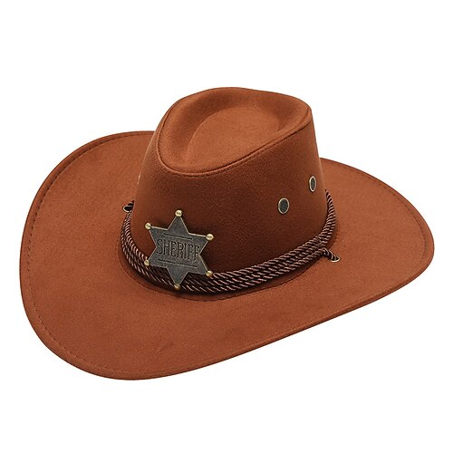 18° Secolo 19° secolo Stato del Texas Cappello da Cowboy Cowboy del West Americano Costume Per uomo Per donna Vacanza Casual Quotidiano Adulti Cappello