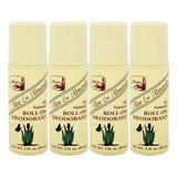 Alvera All Natural Roll-on Deodorant Aloe and Almonds - 3 Oz ( 4 Pack )