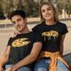 Couple Tshirt Pizza 2pcs Couple's Men's Women's T shirt Tee Crew Neck Black Daily Weekend Short Sleeve Print Women Two Piece Sets Fashion Casual