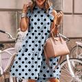 Daisy Sunflower Sleeveless Printed Skirt for Women Summer Leisure Round Neck Retro Mini Dress Mini Short Dress