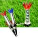 Golf Tee 1Pc Outdoor Wear-resistant Anti-lost Magnetic 8-claw Golf Tee Ball Nail Accessory Elastic Recovery Golf Training Practice Tool Accessory
