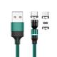 Multi Charging Cable 0.5m(1.5Ft) 3.3ft 6.6ft USB A to Lightning / micro / USB C 2.4 A Charging Cable Fast Charging Nylon Braided 3 in 1 Magnetic For Samsung Xiaomi Huawei Phone Accessory