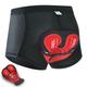 Men's Cycling Underwear Shorts Cycling Underwear Bike Shorts Bike Underwear Shorts Mountain Bike MTB Road Bike Cycling Sports Stripes 3D Pad Cycling Breathable Moisture Wicking Black Red Polyester