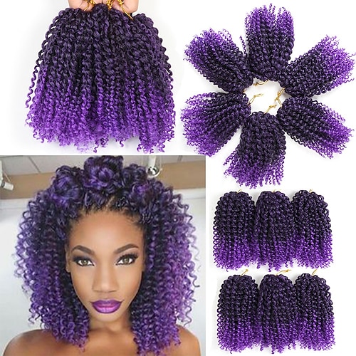 Marlybob Braiding Hair Hook Braids Afro Kinky Curly Crochet Braids Passion Twist Bio-Haartressen für Haarverlängerungen Image