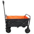Jump Into Fun Collapsible Wagon Mini Wagons Carts Heavy Duty Foldable with Push Bar Beach Wagon with Big Wheels for Sand Wagons for Kids for Camping Shopping Garden Utility Wagon Beach Cart