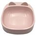 Pet Bowl Slanted Neck Guard Melamine Bowl with Anti-Slip Pad - Pink