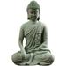 Garden Buddha Statue Decorative Aquarium Figurine Desktop Household Green Sandstone