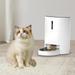 TOOYFUL Automatic Cat Feeder Dry Food Dispenser Keep Fresh and Dry 4L Timed Pet Feeder for Pet Dry Food Stainless Steel Single Bowl