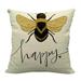 Cute Decor Bee Comfortable Cover Bee Case Cushion Case Cushion Cover Home Case Pillows Size Set of 2 Firm Support