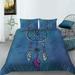 Dream Catcher Painting High Quality Blue Duvet Cover Set with Pillowcase 2/3 Pcs Quilt Cover Set Full (80 x90 )