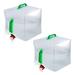 4Pcs Outdoor Folding Drinking Bucket 20L High Capacity Drinking Water Pot Portable Car Water Bucket Water Carrier Bag