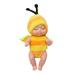 Funnytoys Reborn Baby Dolls Realistic Baby Doll Lifelike Tiny Babies with Animal Clothes Cute Baby Doll Gift for Teens Adult Girls Boys Kids 2+ Gifts