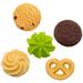 5 Pcs Biscuits Photoshoot Props Simulated Cookie Decor Fake Cookie Model Bakery Cookie Decoration Simulation Biscuit Simulated Cookies Food Toy Pvc Student
