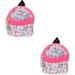 2pcs Doll Mini Backpack Decorative Doll Schoolbag Doll Polyester Backpack Decor