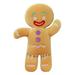 Zidweeken Christmas Doll Cute Cartoon Gingerbread Man Stuffed Portable Holiday Home Decor Kids Toy