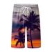 YUHAOTIN Mens Cycling Shorts Mens Summer Digital 3D Printed Shorts Elasticated Waisted Beach Pants Cool Shorts Pajama Shorts Men