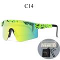 UV400 Polarized Windproof Cycling Sunglasses Outdoor Sports Running Fishing Eyewear Party MTB Goggles Pit with Case C14