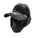 Toudaret Airsoft Half Face Guard Airsoft Face Guard with Hat Lightweight Breathable Ear Protection Tactical Face Camping Cosplay Prop