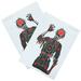 2 Sheets Bows and Arrows Sport Equipment Papers for Game Target