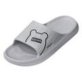 PEASKJP Men Slippers New Pattern Fashion Summer Slippers Indoor and Outdoor Versatile Flat Non Slip Mens Tennis Shoe Slippers (Grey 11)