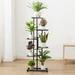 Plant Stand Indoor Outdoor Planter Display Stand Flower Pot Holder Shelves Rack Multi-Layer Retro Design Plant Stand for Patio Garden Corner Balcony Living Room