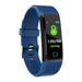 115 Plus Smart Watch Men Women Waterproof Sport Smart Wristband Bluetooth Heart Rate Fitness Bracelet Smartwatch for Android IOS Blue