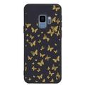Golden-Butterfly-Black-Gold-Floral-Print-Flowers-Butterflies-Impact-Resistant-48 phone case for Samsung Galaxy S9 for Women Men Gifts Soft silicone Style Shockproof - Golden-Butterfly-Black-Gold-Flora