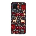 Vintage-Christmas-Plaid-Reindeer-Snowflake-Red-Black-Winter-232 phone case for LG K62 for Women Men Gifts Soft silicone Style Shockproof - Vintage-Christmas-Plaid-Reindeer-Snowflake-Red-Black-Winter-2