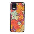 Hippie-Flower-Retro-60s-70s-Floral-Vintage-Style-Print-70 phone case for LG Q52 for Women Men Gifts Soft silicone Style Shockproof - Hippie-Flower-Retro-60s-70s-Floral-Vintage-Style-Print-70 Case for