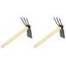 2 Count Hoe Hand Weeding Tools Gardening Cultivator Tiller Manual Truly Digging