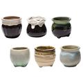 Small Planter Pot Little Flower Pots Garden Succulent Colourful Container Ceramics Office 6 Pcs