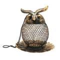 ESULOMP Vintage Owl Bird Feeder with Holes Is for Outdoor Garden and Home Decoration