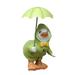 MAOWAPLG Garden Ducks Garden Ornaments Garden Statue Ducks Standing with Umbrellas Funny Outdoor Statue Decoration Indoor Outdoor Figurines for Home Yard Garden Balc