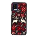 Vintage-Christmas-Plaid-Reindeer-Snowflake-Red-Black-Winter-90 phone case for LG K42 for Women Men Gifts Soft silicone Style Shockproof - Vintage-Christmas-Plaid-Reindeer-Snowflake-Red-Black-Winter-90