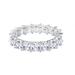 Zircon Rings for Women Bridal Lab Created Round Cut Solid S925 Sterling Silver Engagement Wedding Promise Anniversary Ring