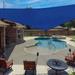 X 14 X 18.4 Sun Shade Sail Right Triangle Outdoor Canopy Cover UV Block For Backyard Porch Pergola Deck Garden Patio (Blue)