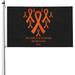 MS Multiple Sclerosis Awareness Garden Flag 3 x 5 Ft Double Sided Banner with Brass Grommets Funny Flags for Room Rustic Farmland Lawn House Festival Anniversary
