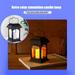 GERsome Black Solar Lantern Lights Dancing Flame Waterproof Outdoor Hanging Lantern - Tabletop Lanterns Solar Powered LED Decorative Garden Decor Hanging Solar Flickering Flame Lantern