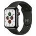 Pre-Owned Apple Watch Series 5 44mm GPS Cellular Stainless Steel Space Black Sport Band (Refurbished: Good)
